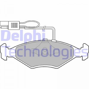 Комплект тормозных колодок, диско LP604 DELPHI