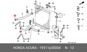 Хомут 19511P30004 HONDA