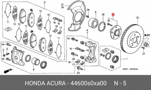 Ступица колеса 44600S0XA00 HONDA