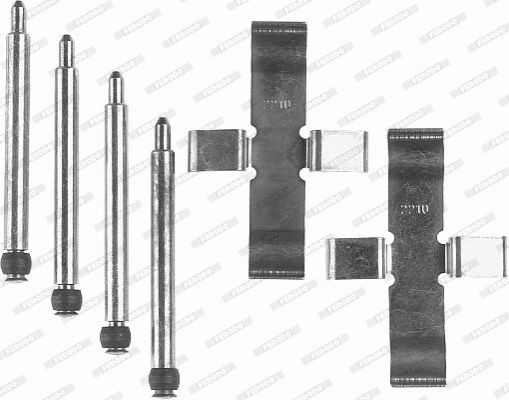 Комплектующие, колодки дискового тормоза FBA455 FERODO