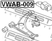 Сайлентблок VWAB-009 FEBEST