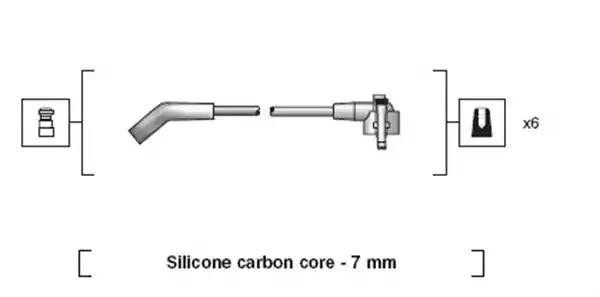 Ккомплект проводов зажигания 941318111137 MAGNETI MARELLI