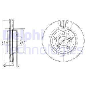 Тормозной диск BG2880 DELPHI