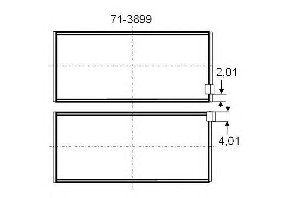 Подшипник 71-3899 GLYCO