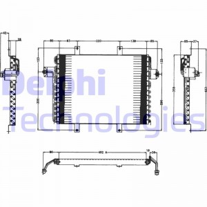 Конденсатор, кондиционер TSP0225138 DELPHI