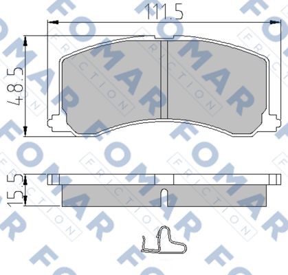 Колодки тормозные дисковые 51665381 ROULUNDS BRAKING