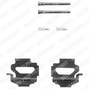 Комплектующие, колодки дискового тормоза LX0149 DELPHI