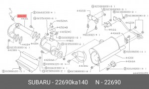 Лямбда-зонд 22690KA140 SUBARU