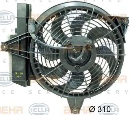 Вентилятор, конденсатор кондиционера 8EW 351 034-601 HELLA