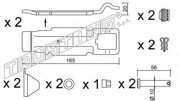 Комплектующие, колодки дискового тормоза KIT017 TRUSTING