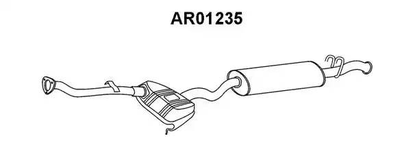 Глушитель выхлопных газов конечный AR01235 VENEPORTE