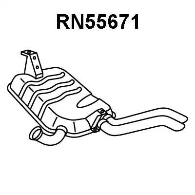Глушитель выхлопных газов конечный RN55671 VENEPORTE
