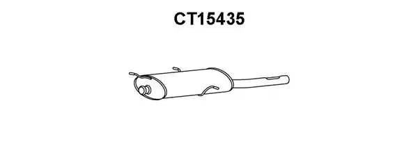 Глушитель выхлопных газов конечный CT15435 VENEPORTE