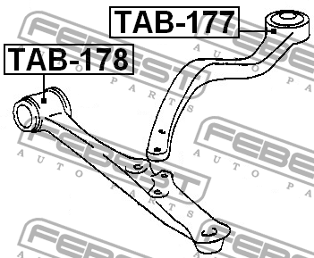 Рычаг подвески TAB-177 FEBEST