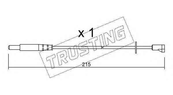 Сигнализатор, износ тормозных колодок SU022 TRUSTING