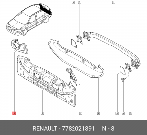 Деталь 7782021891 RENAULT