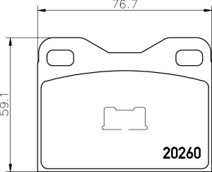 Комплект тормозных колодок, диско 2026001 TEXTAR