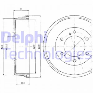Тормозной барабан BF241 DELPHI