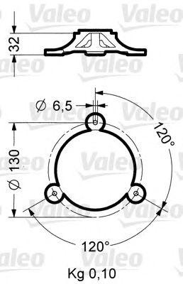 Вставка фары, фара рабочего освещения 040027 VALEO PHC