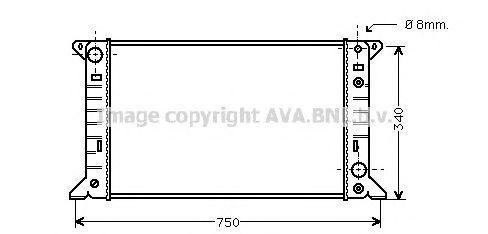 Радиатор охлаждения ДВС FD2083 AVA