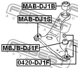 Опора шаровая подвески 0420-DJ1F FEBEST