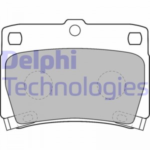 Комплект тормозных колодок, диско LP1546 DELPHI