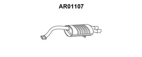 Глушитель выхлопных газов конечный AR01107 VENEPORTE