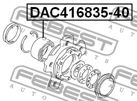 Подшипник ступицы колеса DAC416835-40 FEBEST