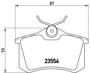 Комплект тормозных колодок, диско P68024 BREMBO