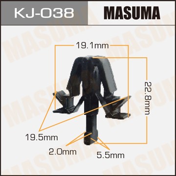 Клипса крепежная KJ038 MASUMA