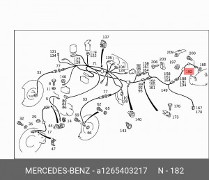 Датчик, частота вращения колеса A 126 540 32 17 MERCEDES BENZ