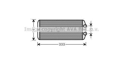Радиатор отопителя PE6312 AVA