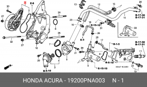 Водяной насос 19200-PNA-003 HONDA