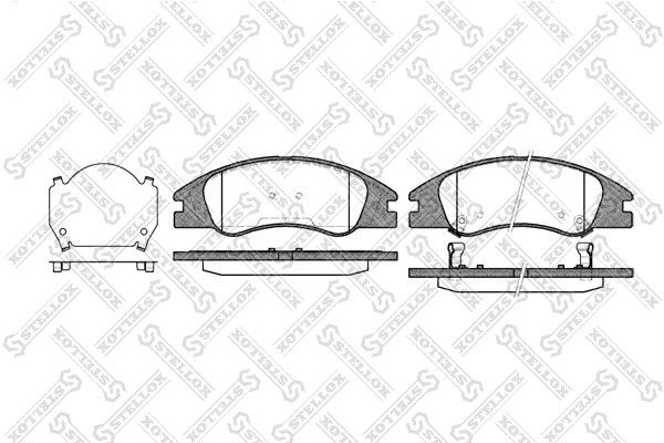 Колодки тормозные дисковые 145-002-SX STELLOX