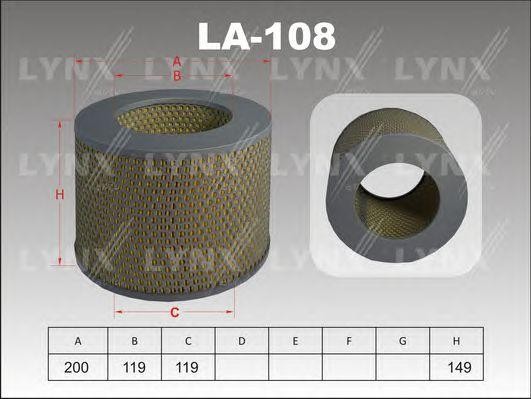 Фильтр воздушный LA-108 LYNXAUTO
