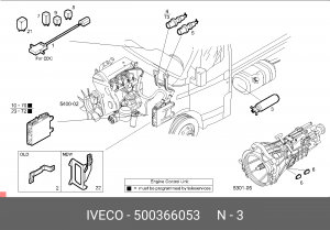 Топливный насос 500366053 IVECO