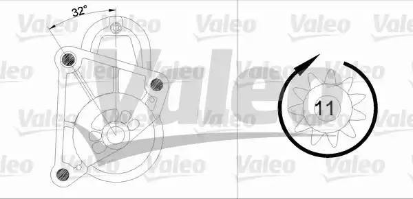 Стартер 455550 VALEO PHC