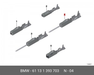 Разъем электрический 61 13 1 393 703 BMW