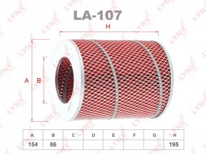 Фильтр воздушный LA-107 LYNXAUTO