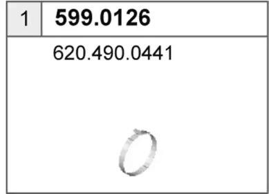 Монтажный комплект, глушитель 5990126 ASSO
