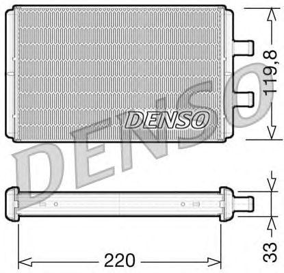 Теплообменник, отопление салона DRR12007 DENSO