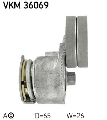 Натяжной ролик, поликлиновой  ремень VKM36069 SKF