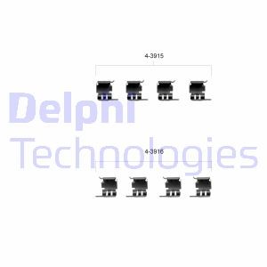 Комплектующие, колодки дискового тормоза LX0348 DELPHI