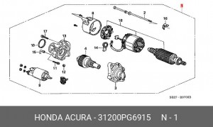 Стартер 31200PG6915 HONDA