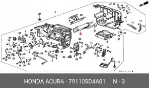 Теплообменник, отопление салона 79110SD4A01 HONDA