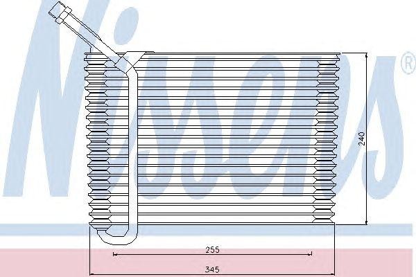 Испаритель, кондиционер 92154 NISSENS