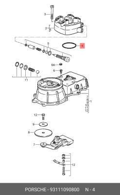 Прокладка 93111090800 PORSCHE