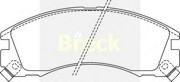Комплект тормозных колодок, диско 2136300C BRECK
