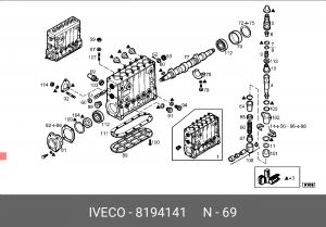 Клапан, система впрыска 8194141 IVECO