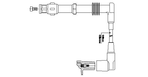 Провод зажигания 189A80 BREMI